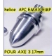 PORTE PINCE PLUS PINCE POUR AXE 3mm HELICE TYPE APC / EMP