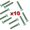 LOT DE 6 STOPEURS  DOMINOS M2  POUR TRINGLERIE JUSQU'A 1.2mm  