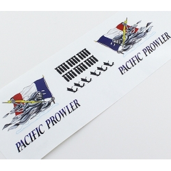 FEUILLE AUTOCOLLANTS NOSE ART " PACIFIC PROWLER " 250X8.5