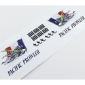 FEUILLE AUTOCOLLANTS NOSE ART " PACIFIC PROWLER 1 " 250X85