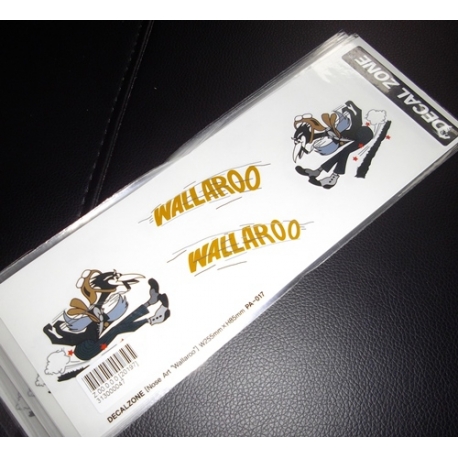 FEUILLE AUTOCOLLANTS NOSE ART " WALLAROO " 250X85