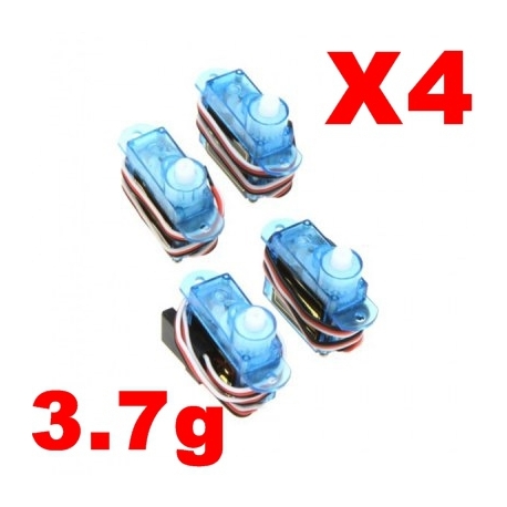 LOT DE 4 SERVOS 3.7g  PROMO