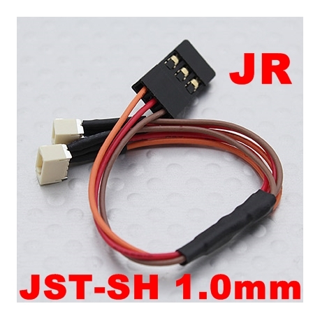 Câble Y double prise connectique JR (servo / récepteur)