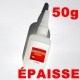COLLE CIANOCRYLATE ÉPAISSE TYPE SUPER GLUE GRAND FORMAT  50g