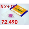 PAIRE DE QUARTZ FM  ESKY FREQUENCE 72.210 mhz