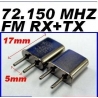 PAIRE DE QUARTZ FM  ESKY FREQUENCE 72.210 mhz