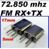 PAIRE DE QUARTZ FM  ESKY FREQUENCE 72.210 mhz