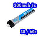 BATTERIE LIPO  1S 3.7V  300mah 30/60C 