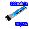 BATTERIE LIPO  1S 3.7V  300mah 30/60C 