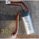 LI-PO   7.4V 300 mah 30C  WLTOYS 