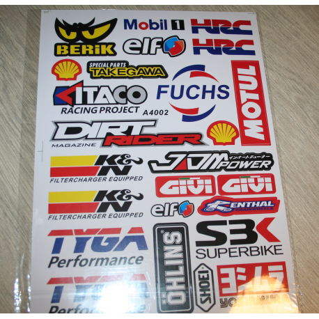 FEUILLE AUTOCOLLANTS REDBULL REF2