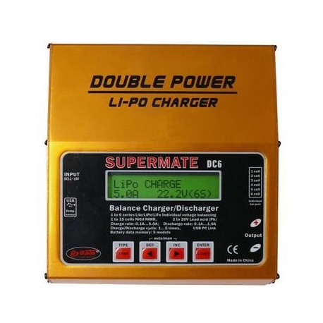 CHARGEUR EQUILIBREUR LIPO DOUBLE POWER 12V/220V DYNAM MULTIFONCTION LIPO 1S a 6S
