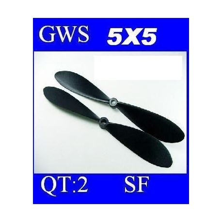 HELICES  GWS EP-2508  2.5X0.8 PAR 2 PIECES