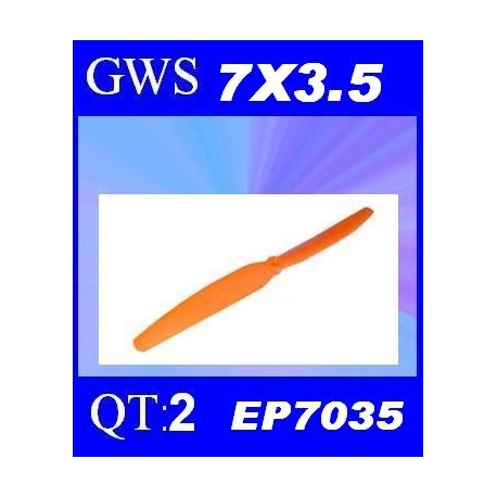 HELICES TYPE GWS EP-7035  7X3.5 PAR 2 PIECES